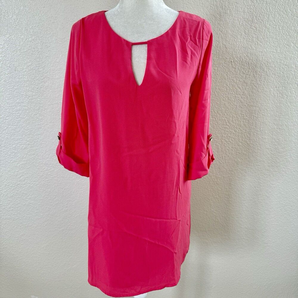 Everly Size Small Watermelon Pink Sheath Lightweight Summer One Night Town Dress